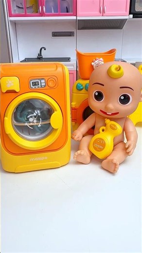 ASMR Unboxing Cocomelon Washing Machine Set Toy | Satisfying Toy Play