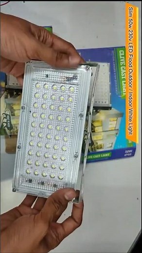 50W White LED Flood Light Performance - Real Test Results #power_gen #shorts #floodlight #ledlights