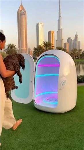 Italy’s Automatic Dog Washing Machine Is Next Level 🇮🇹🐕