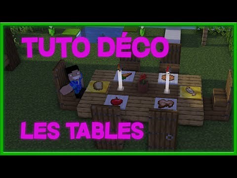 Tuto Déco #8 - COMMENT faire des TABLES ! | Minecraft