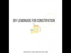 DIY Lemonade for Constipation