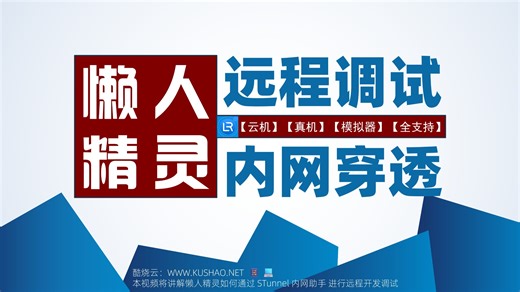 【免费】懒人精灵远程调试开发工具教程云机真机全支持STunnel内网助手FRP穿透
