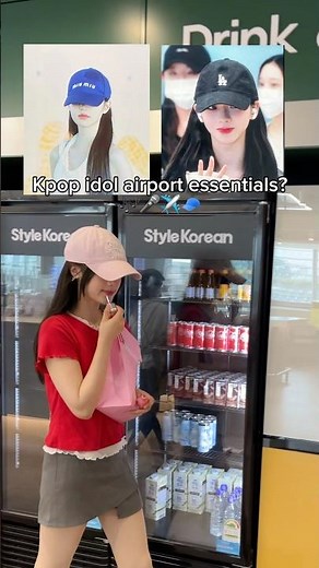Kpop idol airport essential? ✈️✨ #kbeauty