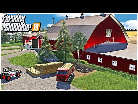 NEW CATTLE BARN BUILD FOR OUR ULTIMATE FARM | FARMING SIMULATOR 19