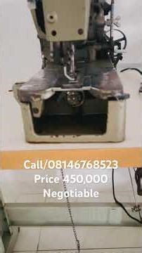 Industrial Buttonhole machine neatly used