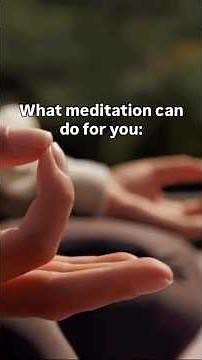 Benefits of meditation.🧘