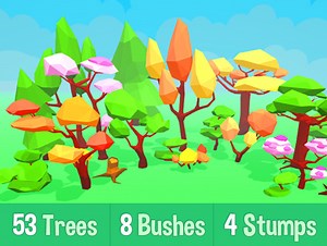 Low poly Trees and Plants | 3D Trees | Unity Asset Store