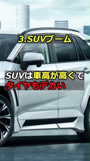 近年の車体が大きくなっている理由#クルマ