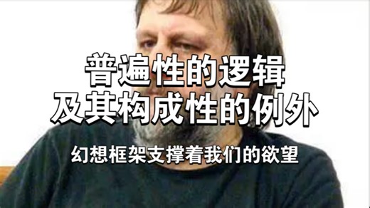 【少于无】幻想框架支撑着我们的欲望——普遍性的逻辑及其构成性的例外【自译】