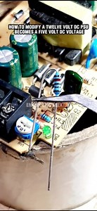 Tutorial Guide on How to Modify a Twelve Volt DC Power Supply to Five Volt DC, How to do it like this #electronic #powersupply #modify #modify #voltage #creative #adapter #tutorials #guide #solutions #service | Herman Suhaemi