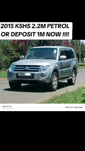 MITSUBISHI PAJERO SUNROOF 2015 KSHS 2.2M OR DEPOSIT 1M BALANCE WITHIN 36MONTHS PETROL AUTOMATIC TRANSMISSION 4WD OPTIONAL ANDROID CARD PLAYER DASHCAM RECORDER 144,000kms GENUINE MILEAGE FOG LIGHTS DARK FABRIC INTERIOR 7-SEATER CLEAN UNIT WONDERS FOR 2nd AND 3rd ROW NEW BRIDGESTONE TYRES REVERSE CAMERA CASH DEAL PRICE KSHS: 2.2M NOW !!!! CALL NOW!!!! 0702114231 #fyppppppppppppppppppppppp #foryoupage❤️❤️ #fypシ゚ #cardealership