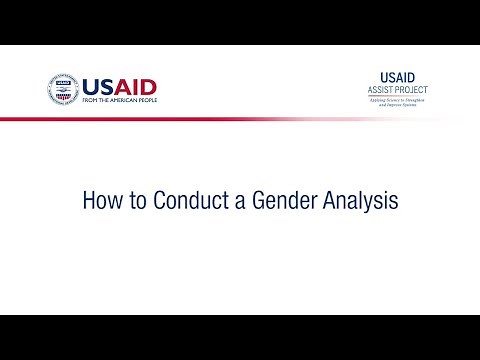How to Conduct a Gender Analysis