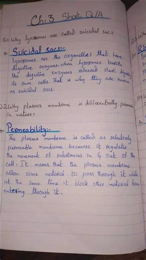 Biology class11 chap 3 Short Question/Answer(4) 💯 conceptable 🔥