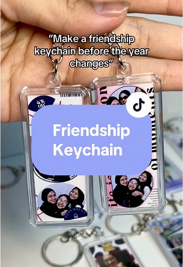 Make Your Friendship Keychain with a Photo Strip