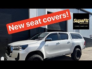 N80 Hilux Supafit Seatcover install
