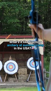 Ever wondered what it looks like teaching archery at a summer camp in the USA? something like this 🏹✨🇺🇸 #CampCounselor #campleaders #usa #summercampinamerica #summercamp #j1 #summercampvibes #culturalexchange #traveling | Camp Leaders