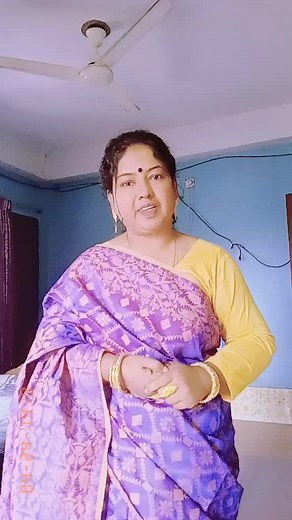 Emotional Moment in Traditional Saree Expression