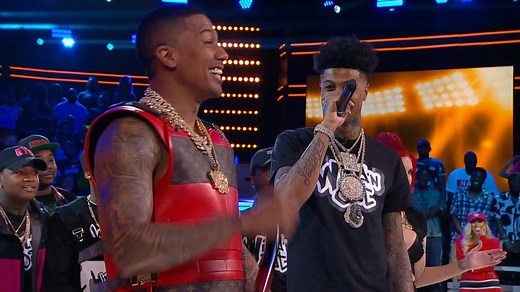Blueface touched down during his first appearance on Wild ‘N Out and cut the beat to go in on Nick, but it was newbie Carter and OG Charron who kept this Wildstyle battle on fire. 🔥 | Nick Cannon Presents: Wild 'N Out