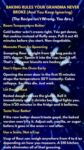 BAKING RULES YOU KEEP IGNORING
