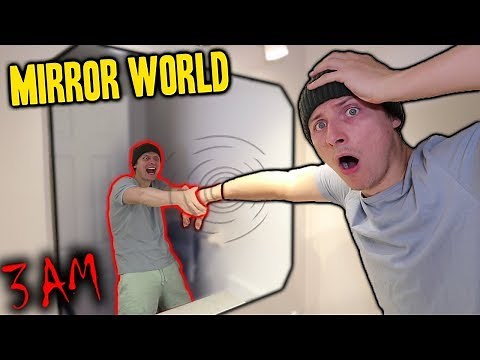 *SCARY* DO NOT ENTER THE MIRROR WORLD AT 3 AM!! (I FIND MY DARK REFLECTION!!)