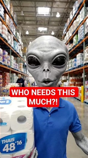 Alien Visits Costco for the First Time 😂👽