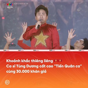 1.6M views · 54K reactions | Khoảnh khắc thiêng liêng: Ca sĩ Tùng Dương cùng 30.000 khán giả chung niềm tự hào tại chương trình "Tự hào là người Việt Nam"  #TungDuong #TienQuanCa | VTV SHOWS | Facebook