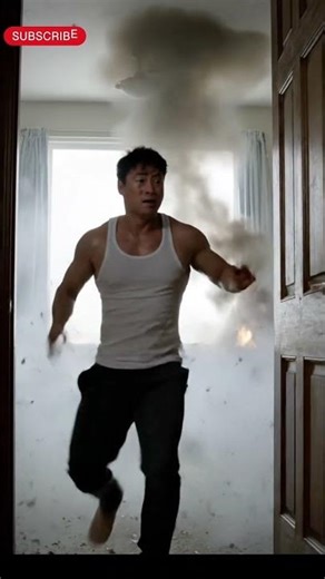 Explosion in City… He Came Running to My Door 🚪🔥 #shorts