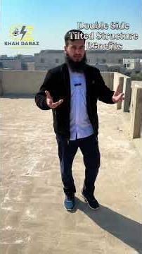 Double Side Tilted Structure Benefits| Solar Structure Installation #solarstructure #solar