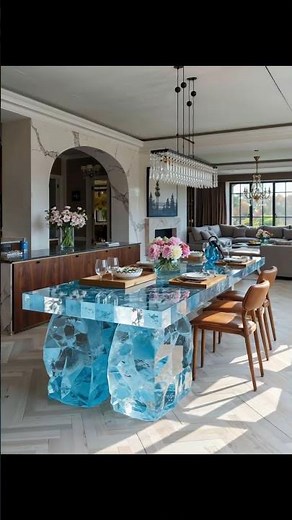 🎥 Synthetic Crystal Island Countertop｜Built for High-Precision Light Reflection