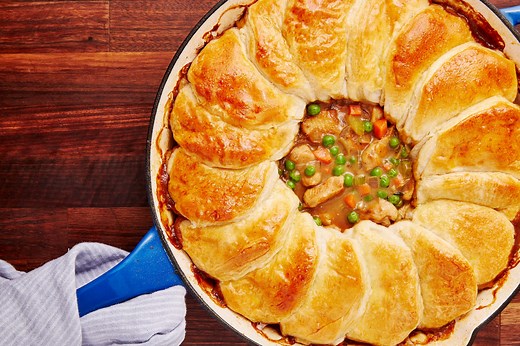 Skillet Chicken Pot Pie = Easiest Comfort Food EVER