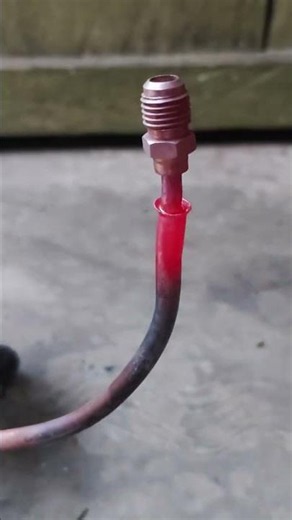 Perfect Copper Pipe Brazing in Seconds! 🔥#CopperPipeWelding #Brazing #HVAC #Technician #sorts