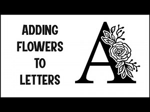 How To Add Flowers To Letters With Procreate and Illustrator