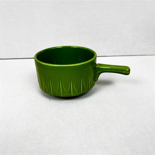 Vintage Green Ceramic Soup Bowl – 1970s Retro Handle England - Etsy