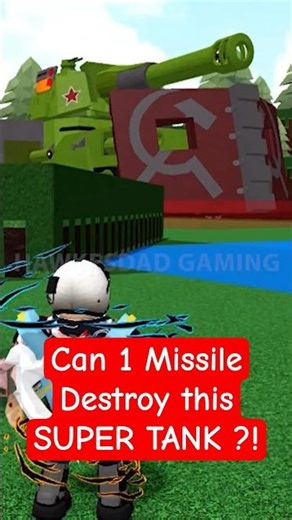 Roblox Build a Boat for Treasure Homing Missile vs Super Giant Tank! #roblox #babft