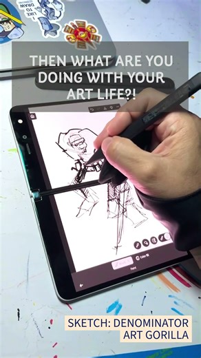 SKETCH DENOMINATOR on #Photoshop with my @Surface Duo