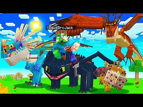 HOW TO TRAIN YOUR DRAGON in MINECRAFT! (Taming New Dragons)