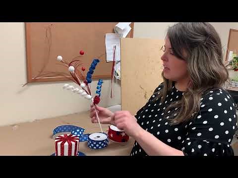 How to create a patriotic 4th of July Uncle Sam Top hat decorations with Anna From Dees