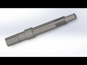 SolidWorks Tutorial: How to Model a Step Shaft with Keyways and Threads Like a Pro