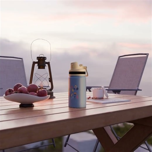 12oz kids stainless steel insulated leakproof thermos water bottle