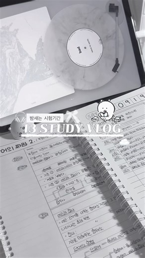13 시험기간 STUDY VLOG 🎧📑 #13년생 #브이로그 #study #시험기간 #공부계 #공부자극 #studywithme #시험기간브이로그