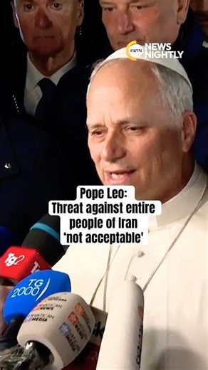 Pope Leo: Threat against entire people of Iran ‘not acceptable'