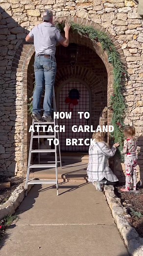 How to Attach Garland to Brick for Seasonal Decor