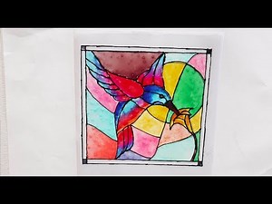 GLASS PAINTING IDEAS | Glass painting step by step process |