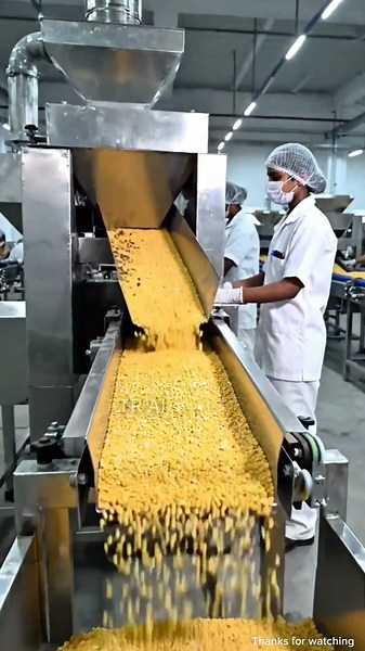 Daily Short | You Won’t Believe How Moong Dal Namkeen Is Made 😲 | Factory Process #ai #moongdal