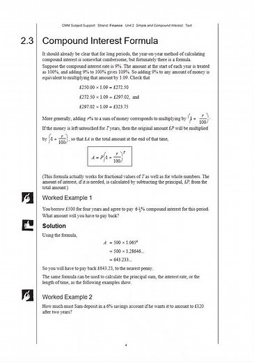 Simple & Compound Interest. Formulas, Calculations & Solved Examples