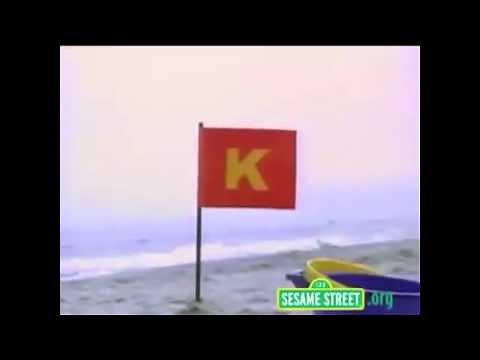 Sesame Street - Letter K On The Beach