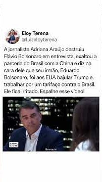🔥Flávio Bolsonaro tries to interrupt journalist, repeats failed talking points, and gets schooled🔥