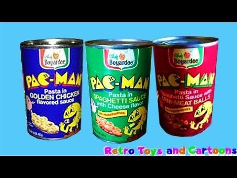 Pac-Man Pasta Chef Boyardee Commercial Retro Toys and Cartoons