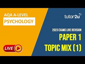 AQA A-Level Psychology 2023 Exams | Paper 1 Topic Mix (1)
