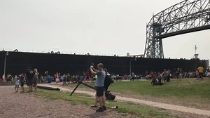 Quite the welcoming crew for the American Integrity’s afternoon arrival! She’s 1,000’ and here to load coal. Sound on for horn blasts in the beginning! | Visit Duluth